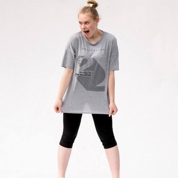 Футболка арт.83352 серый